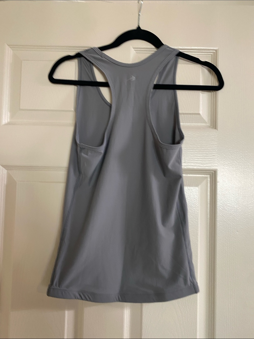 Light Gray Racerback Tank Top — Performance Stretch - Picture 3 of 3